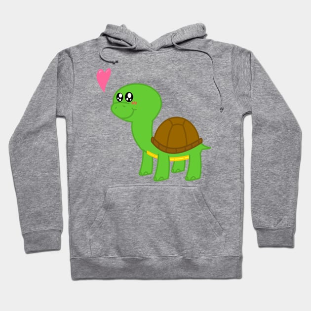 Turtle Love Boy Hoodie by Dromus